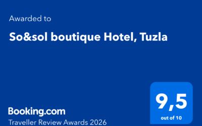 Smještaj u Tuzli s potvrđenim kvalitetom – Booking.com Traveller Review Awards 2026
